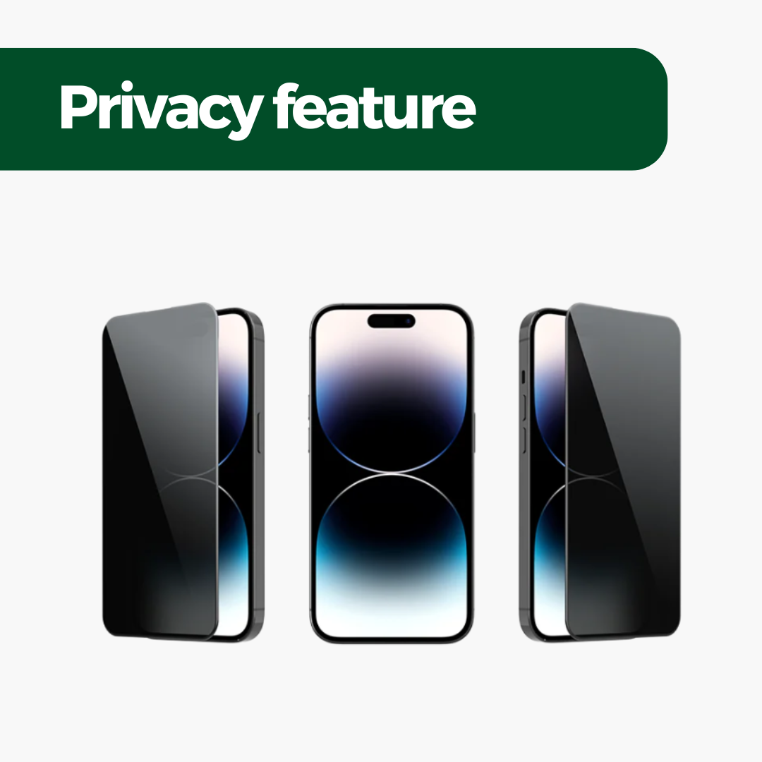 iPhone Skærmbeskyttelse Privacy Kant til kant